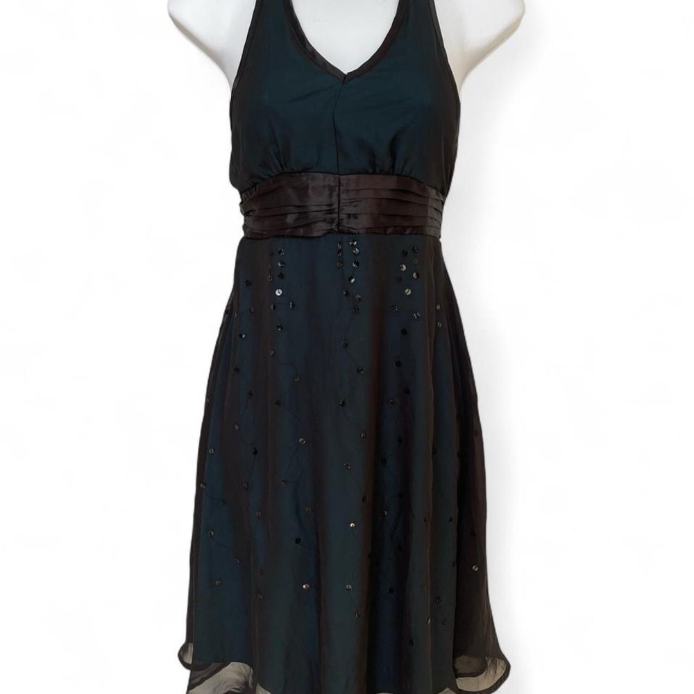 Limited Too Black Sequin Halter Dress